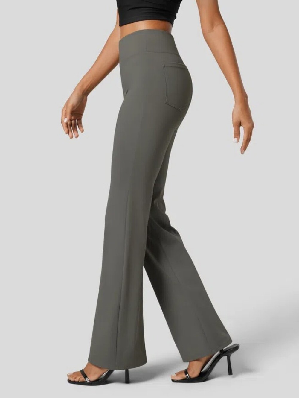Halara Flex™ High Waisted Back Side Pocket Slight Flare Work Pants